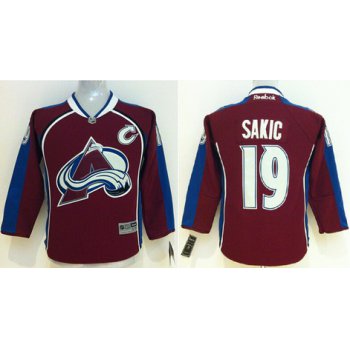 Colorado Avalanche #19 Joe Sakic Red Kids Jersey