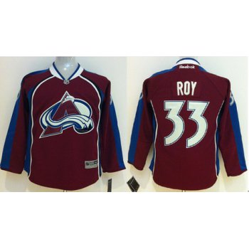 Colorado Avalanche #33 Patrick Roy Red Kids Jersey