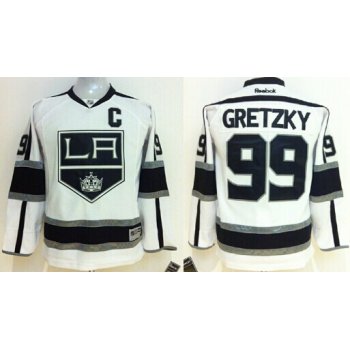 Los Angeles Kings #99 Wayne Gretzky White Kids Jersey