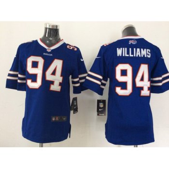 Nike Buffalo Bills #94 Mario Williams 2013 Light Blue Game Kids Jersey