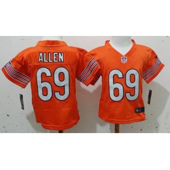 Nike Chicago Bears #69 Jared Allen Orange Toddlers Jersey