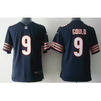 Nike Chicago Bears #9 Robbie Gould Blue Game Kids Jersey