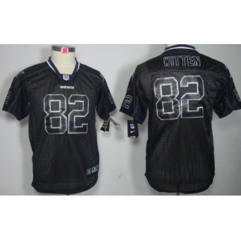 Nike Dallas Cowboys #82 Jason Witten Lights Out Black Kids Jersey