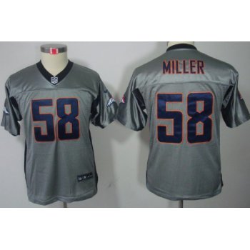 Nike Denver Broncos #58 Von Miller Gray Shadow Kids Jersey