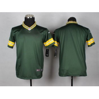 Nike Green Bay Packers Blank Green Game Kids Jersey