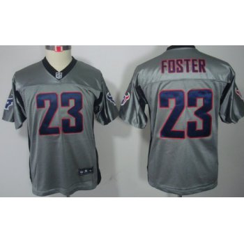 Nike Houston Texans #23 Arian Foster Gray Shadow Kids Jersey