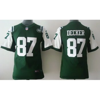 Nike New York Jets #87 Eric Decker Green Game Kids Jersey