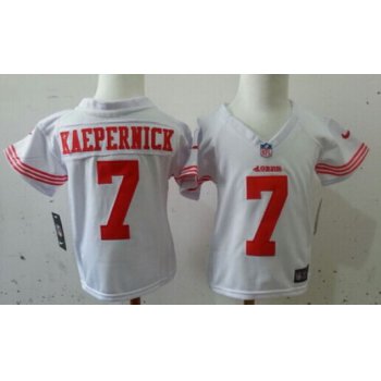 Nike San Francisco 49ers #7 Colin Kaepernick White Toddlers Jersey