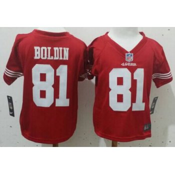 Nike San Francisco 49ers #81 Anquan Boldin Red Toddlers Jersey