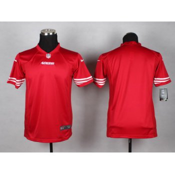 Nike San Francisco 49ers Blank Red Game Kids Jersey