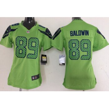 Nike Seattle Seahawks #89 Doug Baldwin Green Game Kids Jersey