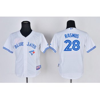 Toronto Blue Jays #28 Colby Rasmus White Kids Jersey