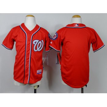 Washington Nationals Blank Red Kids Jersey