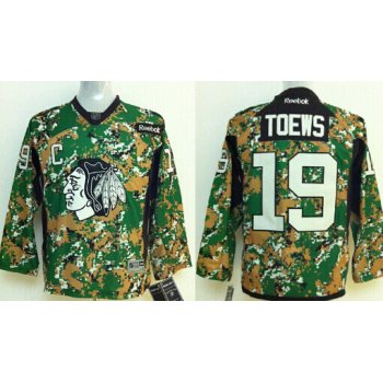 Chicago Blackhawks #19 Jonathan Toews 2014 Camo Kids Jersey