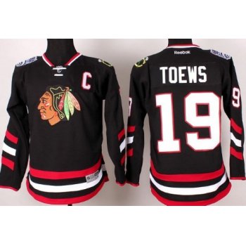 Chicago Blackhawks #19 Jonathan Toews 2014 Stadium Series Black Kids Jersey