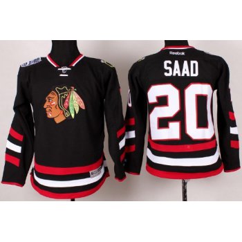 Chicago Blackhawks #20 Brandon Saad 2014 Stadium Series Black Kids Jersey