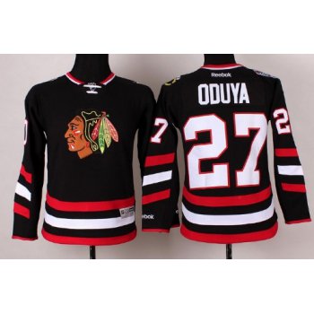 Chicago Blackhawks #27 Johnny Oduya 2014 Stadium Series Black Kids Jersey