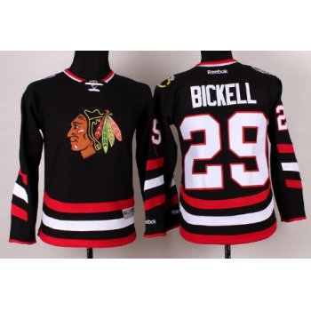 Chicago Blackhawks #29 Bryan Bickell 2014 Stadium Series Black Kids Jersey