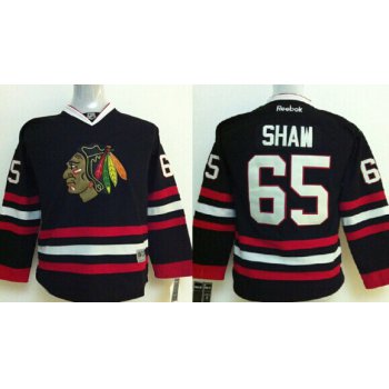 Chicago Blackhawks #65 Andrew Shaw Black Kids Jersey