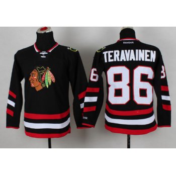 Chicago Blackhawks #86 Teuvo Teravainen Punk 2014 Stadium Series Black Kids Jersey