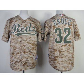 Cincinnati Reds #32 Jay Bruce 2014 Camo Kids Jersey