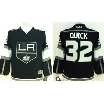 Los Angeles Kings #32 Jonathan Quick Black Kids Jersey