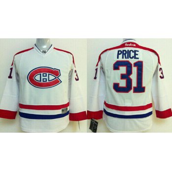 Montreal Canadiens #31 Carey Price White Kids Jersey