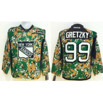 New York Rangers #99 Wayne Gretzky 2014 Camo Kids Jersey