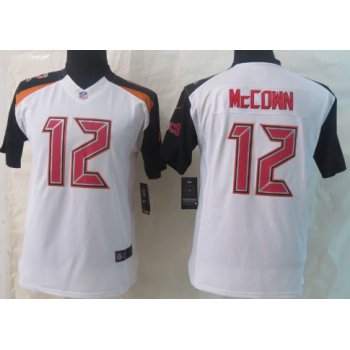 Nike Tampa Bay Buccaneers #12 Josh McCown 2014 White Limited Kids Jersey