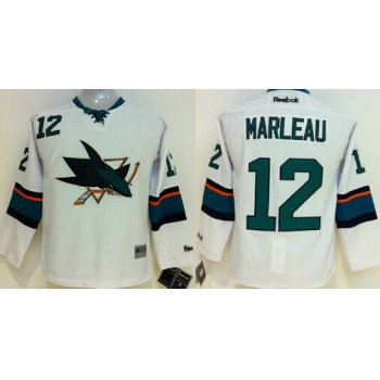 San Jose Sharks #12 Patrick Marleau 2014 White Kids Jersey