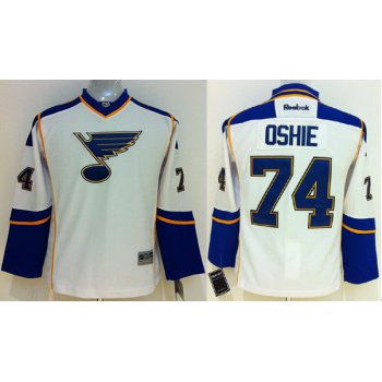 St. Louis Blues #74 T.J. Oshie Kids White Jersey