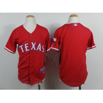 Texas Rangers Blank 2014 Red Kids Jersey