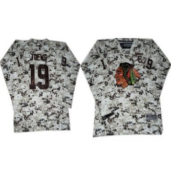 Chicago Blackhawks #19 Janathan Toews White Camo Kids Jersey