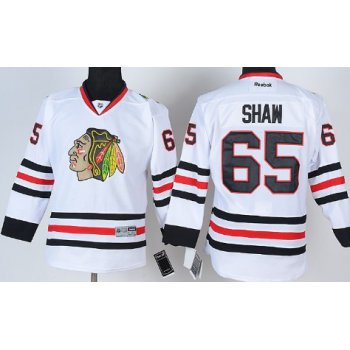 Chicago Blackhawks #65 Andrew Shaw White Kids Jersey