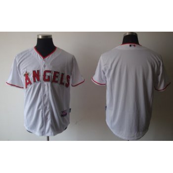 LA Angels of Anaheim Blank White Kids Jersey