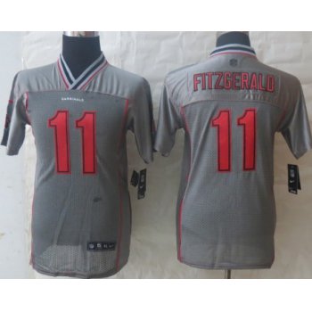 Nike Arizona Cardinals #11 Larry Fitzgerald 2013 Gray Vapor Kids Jersey