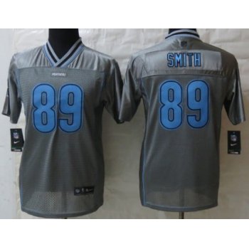 Nike Carolina Panthers #89 Steve Smith 2013 Gray Vapor Kids Jersey