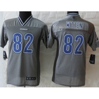 Nike Dallas Cowboys #82 Jason Witten 2013 Gray Vapor Kids Jersey