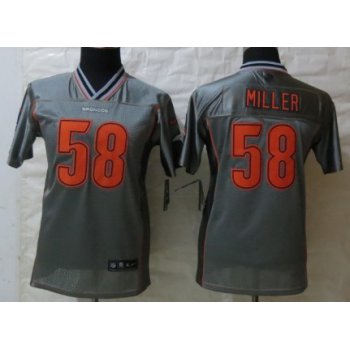 Nike Denver Broncos #58 Von Miller 2013 Gray Vapor Kids Jersey