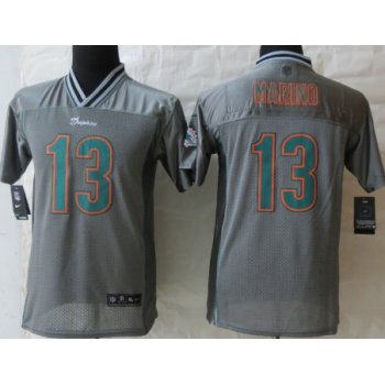 Nike Miami Dolphins #13 Dan Marino 2013 Gray Vapor Kids Jersey