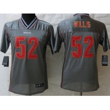 Nike San Francisco 49ers #52 Patrick Willis 2013 Gray Vapor Kids Jersey