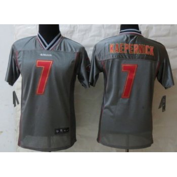 Nike San Francisco 49ers #7 Colin Kaepernick 2013 Gray Vapor Kids Jersey