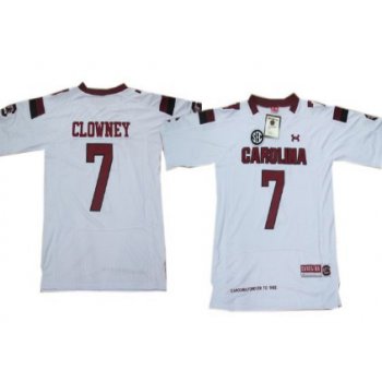 South Carolina Gamecocks #7 Jadeveon Clowney 2013 White Kids Jersey