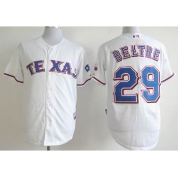 Texas Rangers #29 Adrian Beltre White Kids Jersey