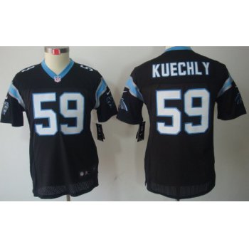 Nike Carolina Panthers #59 Luke Kuechly Black Limited Kids Jersey