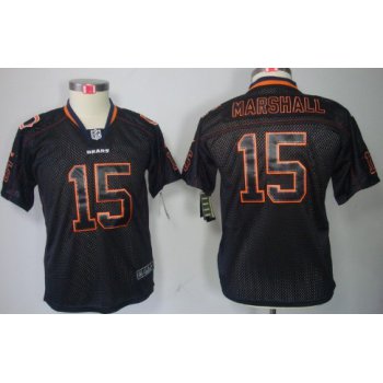 Nike Chicago Bears #15 Brandon Marshall Lights Out Black Kids Jersey