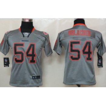 Nike Chicago Bears #54 Brian Urlacher Lights Out Gray Kids Jersey