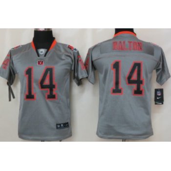 Nike Cincinnati Bengals #14 Andy Dalton Lights Out Gray Kids Jersey