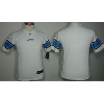 Nike Detroit Lions Blank White Limited Kids Jersey