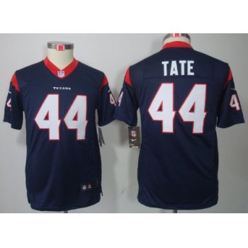 Nike Houston Texans #44 Ben Tate Blue Limited Kids Jersey